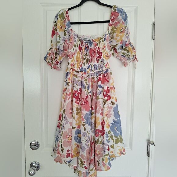 Anthropologie Dresses & Skirts - ❤️‍🔥BOGO FREE En Saison multicolor floral dress smocked white cottagecore